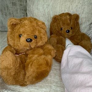Cozy Brown Bear Slippers